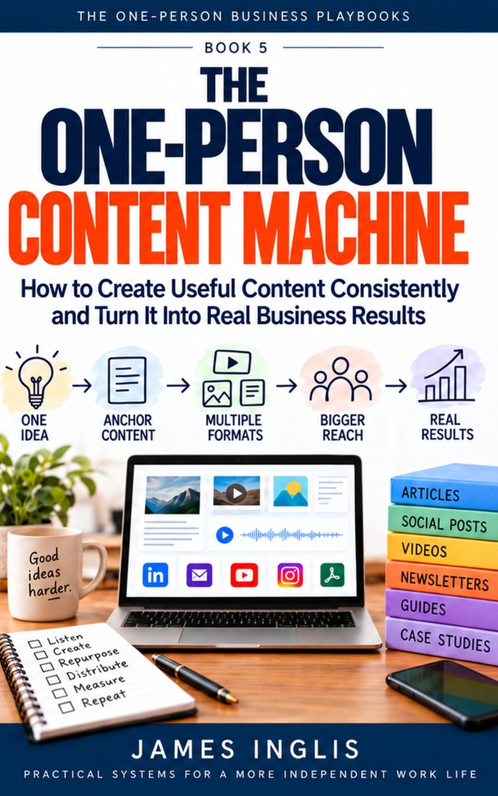 The One-Person Content Machine cover